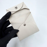 HERMES BASTIA COIN POUCH IN NATA ( CREAM ) MYSORE GOATSKN