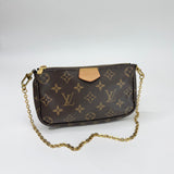 LOUIS VUITTON MULTI POCHETTE ACCESSORIES W PINK STRAP
