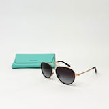 TIFFANY & CO ROSE GOLD AVIATOR SUNGLASSES