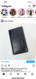 CHANEL CONTINENTAL BLK LEATHER FOLD WALLET