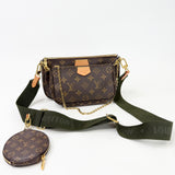 LOUIS VUITTON MULTI POCHETTE ACCESSORIES W KHAKI STRAP