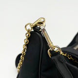 PRADA RE EDITION 2005 CROSSBODY IN BLK NYLON & GHW