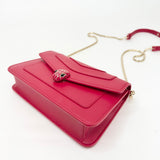 BVULGARI SERPENTI FOREVER RED LEA CHAIN WALLET - BLuxe Boutique