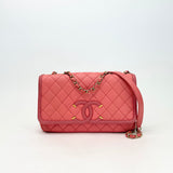 CHANEL FILIGREE IN PINK/ SALMON CAVIAR LEA & GHW - BLuxe Boutique