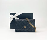 CHANEL CLASSIC WOC IN BLK CAVIAR LEA & GHW