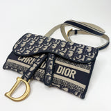 CHRISTIAN DIOR OBLIQUE SLIM SADDLE POUCH/CROSSBODY