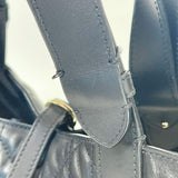 CHRISTIAN DIOR TOUJOURS BAG IN BLK MACROCANNAGE CALFSKIN LEA & LIGHT GHW + ZIP POUCH