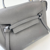 CELINE MICRO BELT BAG IN GREY PEBBLED LEA