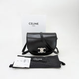 CELINE MEDIUM BESACE TRIOMPHE IN BLK SUPPLE CALFSKIN LEA & SHW - BLuxe Boutique
