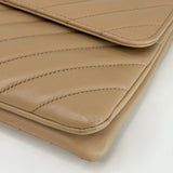 CHANEL TRENDY CC FLAP IN CAMEL CHEVRON QUILTED LAMBSKN LEA & GHW - BLuxe Boutique