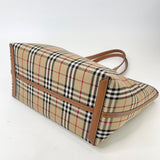 BURBERRY LRG BRIAR CHECK LONDON TOTE + ZIP POUCH