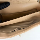 CHANEL TRENDY CC FLAP IN CAMEL CHEVRON QUILTED LAMBSKN LEA & GHW - BLuxe Boutique