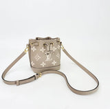 LOUIS VUITTON NANO NOE CROSSBODY IN CRM EMPREINTE LEA