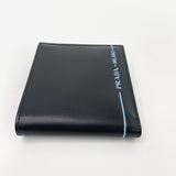 PRADA CITY SPORT BI FOLD BLK LEATHER WALLET