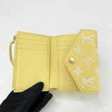 LIMITED EDITION LOUIS VUITTON WALLET IN YELLOW MONO EMPREINTE LEA