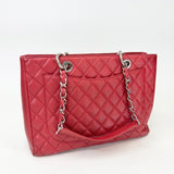 CHANEL GST IN RED CAVIAR LEA & SHW - BLuxe Boutique