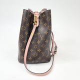LOUIS VUITTON NEONOE MM IN MONOGRAM W PINK TRIM
