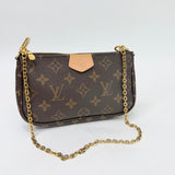 LOUIS VUITTON MULTI POCHETTE ACCESSORIES W PINK STRAP