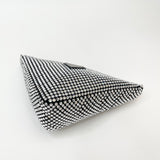 PRADA TRIANGLE CROSSBODY IN CRYSTAL & BLK SATIN