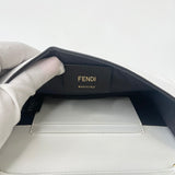 FENDI ZUCCA & WHT LEA MINI BELT POUCH & CROSSBODY