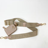 PRADA RE EDITION 2005 CROSSBODY IN BEIGE SAFFIANO LEA & GHW
