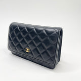 CHANEL CLASSIC WOC IN BLK LMBSKIN & GHW