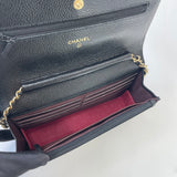 CHANEL CLASSIC WOC IN BLK CAV LEA & GHW