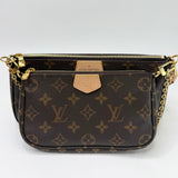 LOUIS VUITTON MULTI POCHETTE ACCESSORIES W PINK STRAP