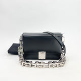 GIVENCHY 4G BLK LEA 2 WAY CHAIN CROSSBODY BAG