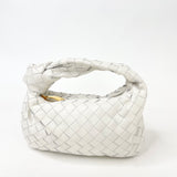 BOTTEGA VENETA MINI JODIE IN WHT INTRECCIATO LEA