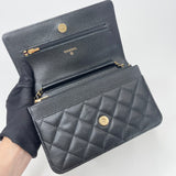 CHANEL CLASSIC WOC IN BLK CAVIAR LEA & GHW