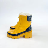 GUCCI MAGNUM YELLOW & NAVY RAIN BOOTS SZ 35