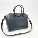 GIVENCHY SMALL ANTIGONA IN BLK PEBBLED LEATHER & SHW