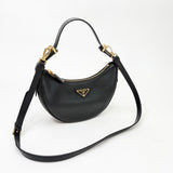 PRADA ARQUE IN BLK CALFSKN LEA & GHW - BLuxe Boutique