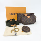 LOUIS VUITTON MULTI POCHETTE ACCESSORIES W KHAKI STRAP