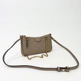 LOUIS VUITTON EASY POUCH ON STRAP CROSSBODY IN TURTLEDOVE EMPREINTE LEA & GHW