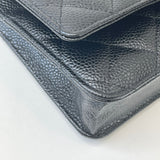 CHANEL CLASSIC WOC IN BLK CAV LEA & GHW