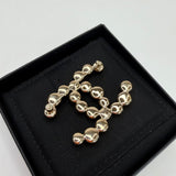 CHANEL BUBBLE GOLD STRASS BROOCH