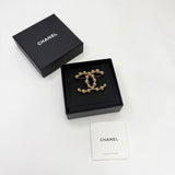 CHANEL BUBBLE GOLD STRASS BROOCH