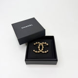 CHANEL BUBBLE GOLD STRASS BROOCH
