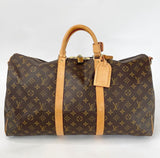 LOUIS VUITTON MONOGRAM KEEPALL 50 BANDOULIERE