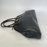 GUCCI RE( BELLE ) BLK LEATHER LARGE TOTE BAG