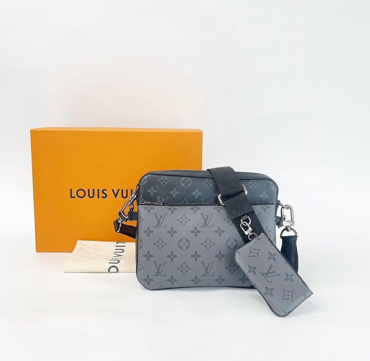 LOUIS VUITTON TRIO MESSENGER IN MONOGRAM ECLIPSE & MONOGRAM