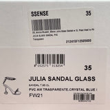 AMINA MUADDI JULIA JEWEL CLEAR PVC SANDALS