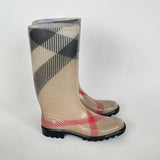 BURBERRY HOUSE CHECK RAIN BOOTS 40