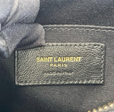 SAINT LAURENT LOU CAMERA BAG/ CROSSBODY IN BLK QUILTED LEATHER GHW