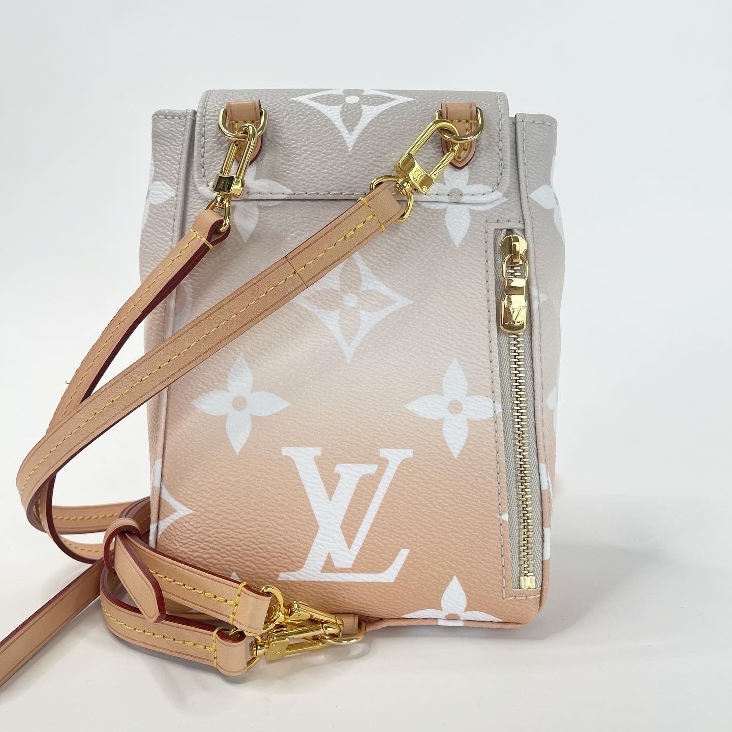 LOUIS VUITTON Monogram Giant By The Pool Tiny Backpack Brume