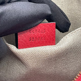GUCCI BREE GG CANVAS & RED LEATHER CROSSBODY BAG