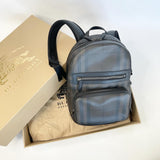 BURBERRY LONDON CHECK COATED CANVAS AND LEATHER BACKPACK