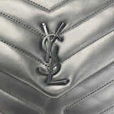 SAINT LAURENT LOULOU SMALL BLK/BLK LEATHER Y QUILTED BAG